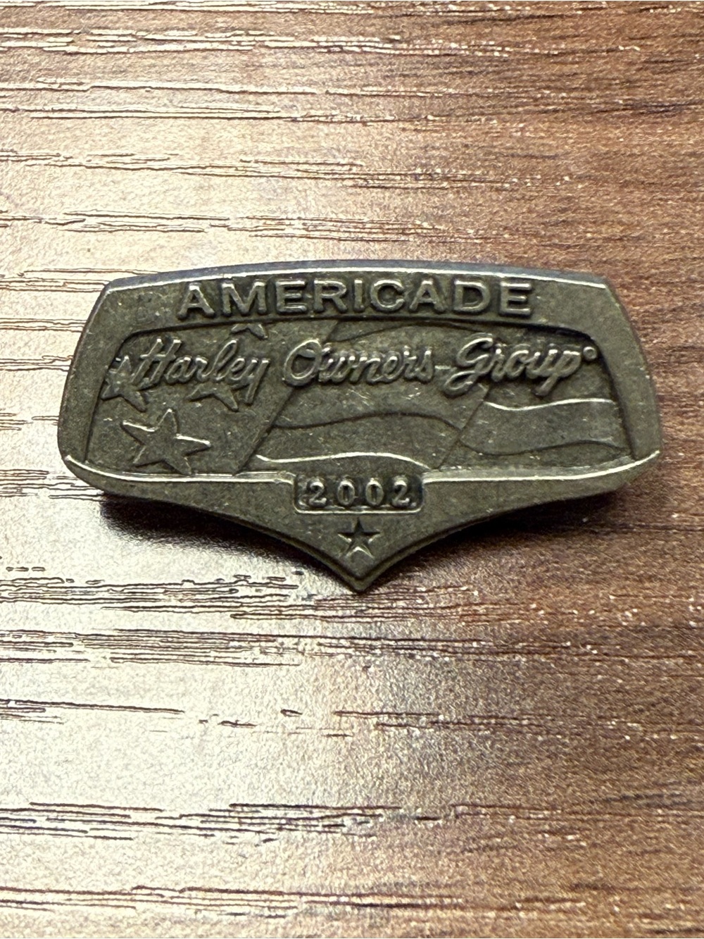 Harley-Davidson Pewter-Tone Americade 2002 Collectible pin